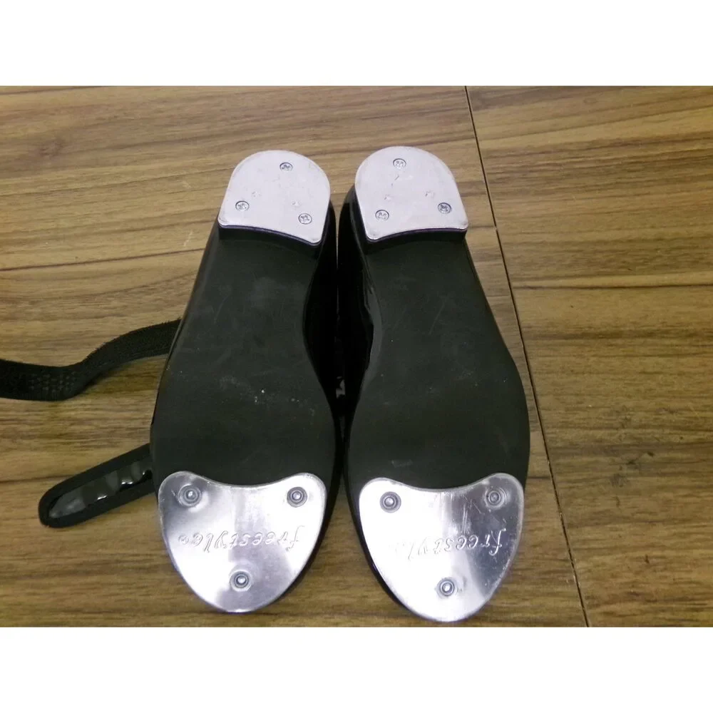 Pre-Owned Dance Tap Shoes Freestyle Little Kids 10M Mary Jane Leather